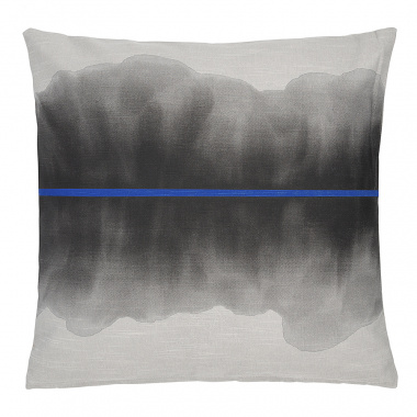 картинка Чехол на подушку из хлопка из коллекции Slow Motion, Electric Blue от магазина Tkano