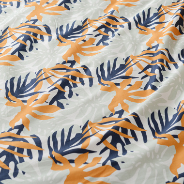 картинка Комплект постельного белья из сатина с принтом Leaves из коллекции Wild от магазина Tkano