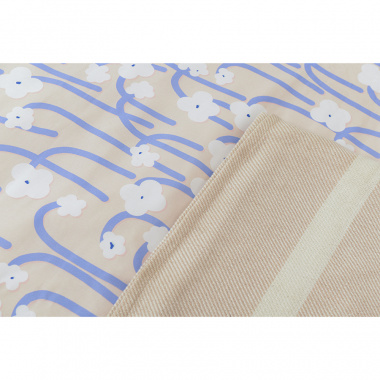 картинка Комплект постельного белья сиреневого цвета с принтом Полярный цветок из коллекции Scandinavian touch от магазина Tkano