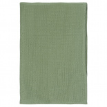 Изображение: Набор из двух вафельных полотенец изо льна цвета шалфея из коллекции Essential