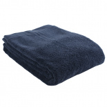 Изображение: Полотенце банное темно-синего цвета из коллекции Essential