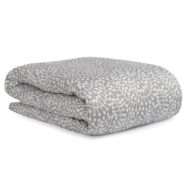 картинка Комплект постельного белья серого цвета с принтом Спелая смородина из коллекции Scandinavian touch от магазина Tkano