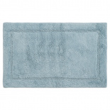 Изображение: Коврик для ванной из хлопка ворсовый голубого цвета из коллекции Essential