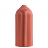 Изображение: Свеча декоративная терракотового цвета из коллекции Edge, 16,5 см