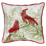 Изображение: Подушка декоративная с рисунком Northern cardinal из коллекции New Year Essential