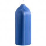 Изображение: Свеча декоративная ярко-синего цвета из коллекции Edge, 16,5см