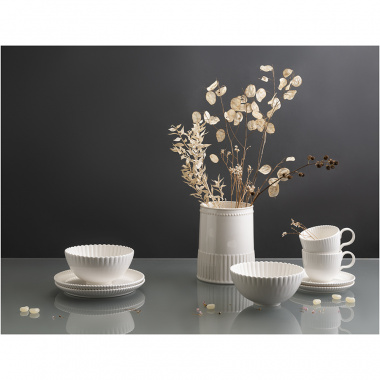 картинка Набор из двух чайных пар белого цвета из коллекции Kitchen Spirit, 275 мл от магазина Tkano