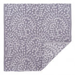 Изображение: Салфетка сервировочная из хлопка фиолетово-серого цвета с жаккардовым рисунком Спелая смородина из коллекции Scandinavian touch