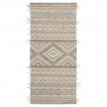 Изображение: Ковер из хлопка, шерсти и джута с геометрическим орнаментом из коллекции Ethnic