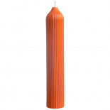 Изображение: Свеча декоративная оранжевого цвета из коллекции Edge, 25,5см