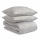 Комплект постельного белья серого цвета с принтом Спелая смородина из коллекции Scandinavian touch
