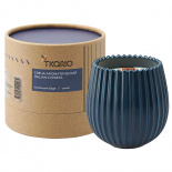 Изображение: Свеча ароматическая с деревянным фитилём Italian Cypress из коллекции Edge, синий
