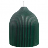 Изображение: Свеча декоративная темно-зеленого цвета из коллекции Edge, 10,5см