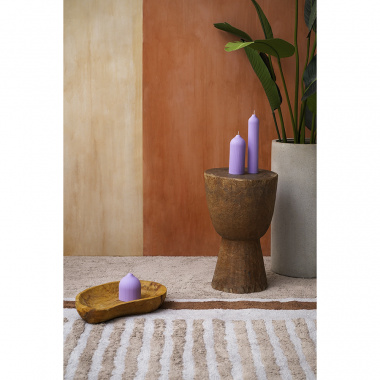 картинка Свеча декоративная цвета лаванды из коллекции Edge, 25,5см от магазина Tkano