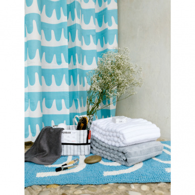 картинка Полотенце банное Waves белого цвета из коллекции Essential от магазина Tkano