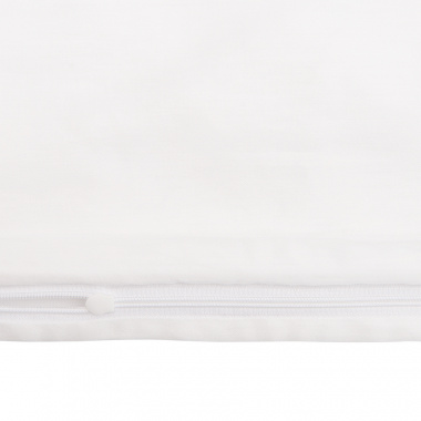 картинка Комплект постельного белья из сатина белого цвета с серым кантом из коллекции Essential от магазина Tkano