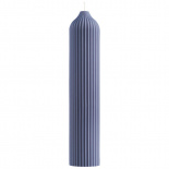 Изображение: Свеча декоративная синего цвета из коллекции Edge, 25,5 см