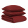 Комплект постельного белья изо льна и хлопка цвета копченой паприки из коллекции Essential