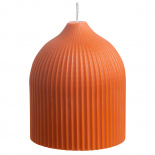 Изображение: Свеча декоративная оранжевого цвета из коллекции Edge, 10,5см