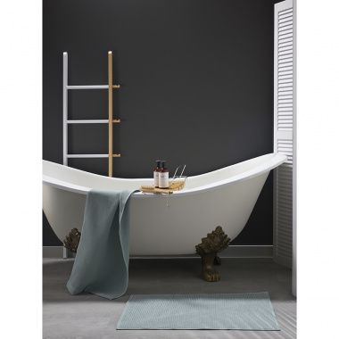 картинка Коврик для ванной фактурный цвета шалфея из коллекции Essential от магазина Tkano