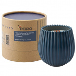 Изображение: Свеча ароматическая с деревянным фитилём Cypress, Jasmine & Patchouli из коллекции Edge, синий