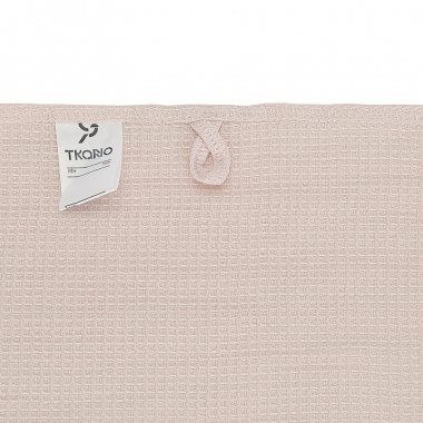 картинка Набор из двух вафельных полотенец изо льна цвета пыльной розы из коллекции Essential от магазина Tkano