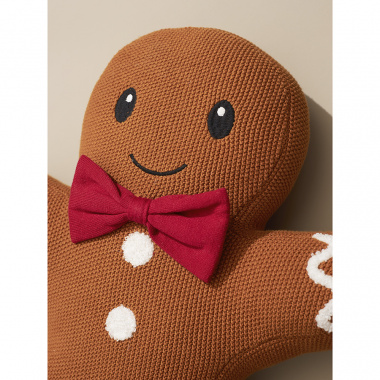 картинка Подушка вязаная Classy gingerbread из коллекции New Year Essential от магазина Tkano