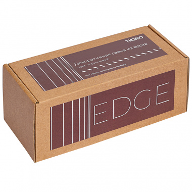 картинка Свеча декоративная коричневого цвета из коллекции Edge от магазина Tkano