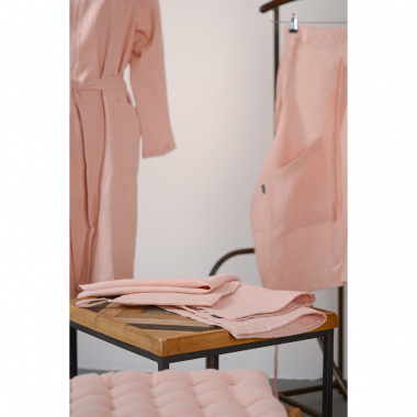 картинка Прихватка из умягченного льна розово-пудрового цвета из коллекции Essential от магазина Tkano