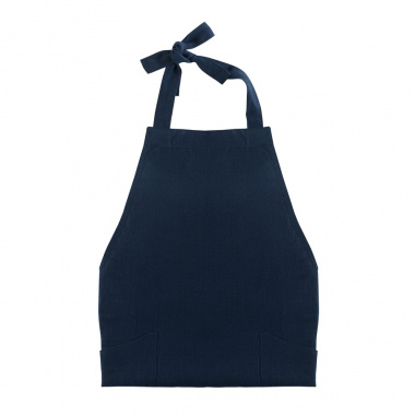 картинка Фартук из умягченного льна темно-синего цвета Essential от магазина Tkano
