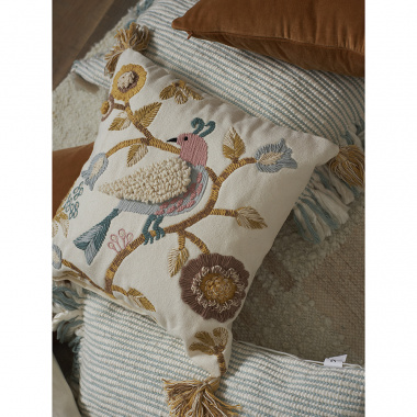 картинка Чехол на подушку декоративный Exotic birds из коллекции Ethnic, 45х45 от магазина Tkano