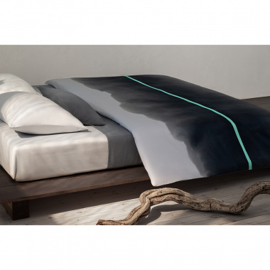 картинка Комплект постельного белья из умягченного сатина из коллекции Slow Motion, Mint от магазина Tkano