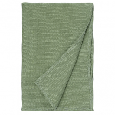 картинка Набор из двух вафельных полотенец изо льна цвета шалфея из коллекции Essential от магазина Tkano