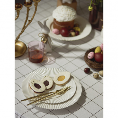 картинка Набор из двух тарелок белого цвета из коллекции Edge, 21 см от магазина Tkano