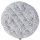 Подушка на стул круглая  серого цвета с принтом Спелая Смородина из коллекции Scandinavian touch