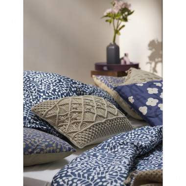 картинка Комплект постельного белья темно-синего цвета с принтом Спелая смородина из коллекции Scandinavian touch от магазина Tkano