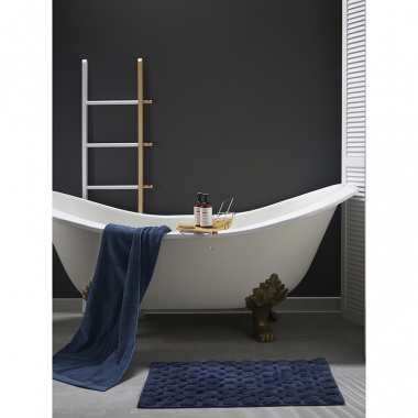 картинка Коврик для ванной Bubbles темно-синего цвета из коллекции Essential от магазина Tkano
