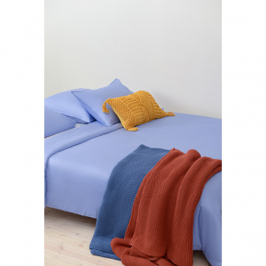 картинка Комплект постельного белья сиреневого цвета из коллекции Essential от магазина Tkano