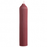 Изображение: Свеча декоративная бордового цвета из коллекции Edge, 25,5см