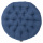 Подушка на стул круглая из стираного льна синего цвета из коллекции Essential