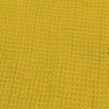 картинка Набор из двух кухонных жаккардовых полотенец горчичного цвета из коллекции Essential от магазина Tkano