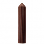 Изображение: Свеча декоративная коричневого цвета из коллекции Edge