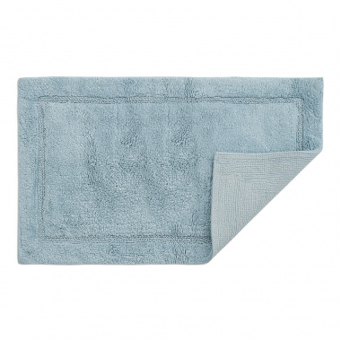 картинка Коврик для ванной из хлопка ворсовый голубого цвета из коллекции Essential от магазина Tkano
