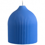 Изображение: Свеча декоративная ярко-синего цвета из коллекции Edge, 10,5см