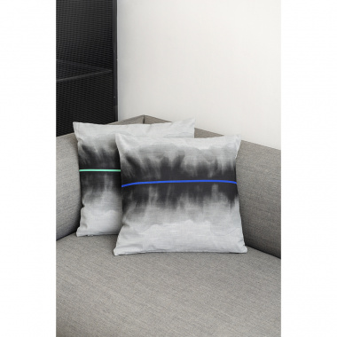 картинка Чехол на подушку из хлопка из коллекции Slow Motion, Mint от магазина Tkano