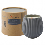 Изображение: Свеча ароматическая с деревянным фитилём Italian Cypress из коллекции Edge, серый
