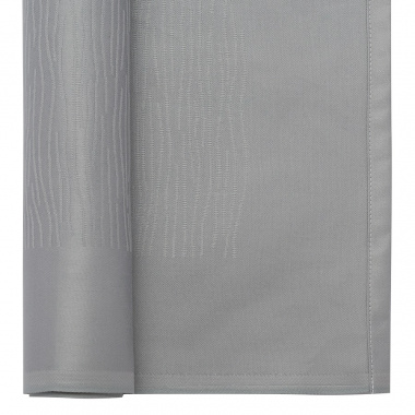 картинка Салфетка сервировочная жаккардовая серого цвета из хлопка с вышивкой из коллекции Essential от магазина Tkano