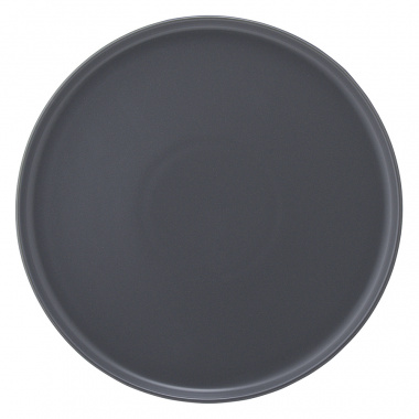 картинка Набор из двух тарелок темно-серого цвета из коллекции Essential, 25 см от магазина Tkano
