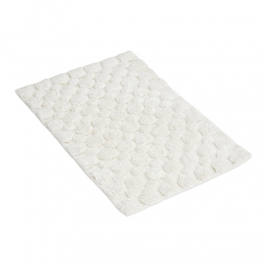 картинка Коврик для ванной Bubbles белого цвета из коллекции Essential от магазина Tkano
