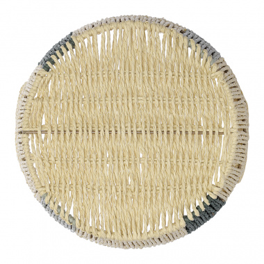 картинка Корзина плетеная круглая Bodhran Sage из коллекции Ethnic от магазина Tkano